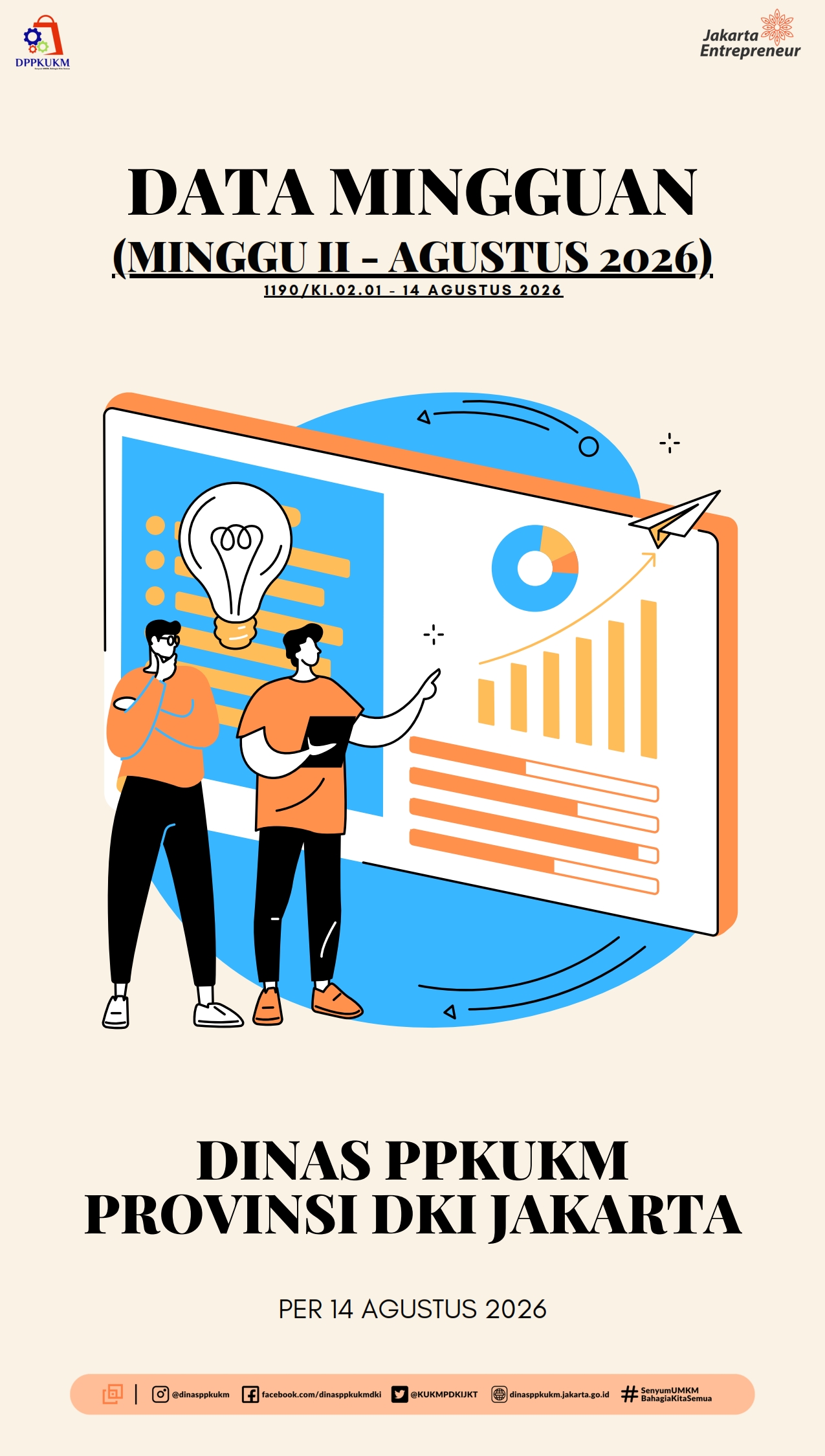 Data Mingguan Dinas PPKUKM - 14 Agustus 2026